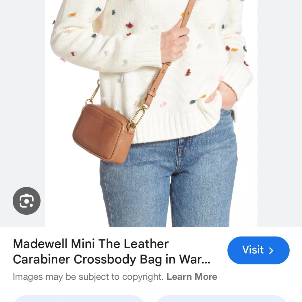 Madewell leather carabiner crossbody bag